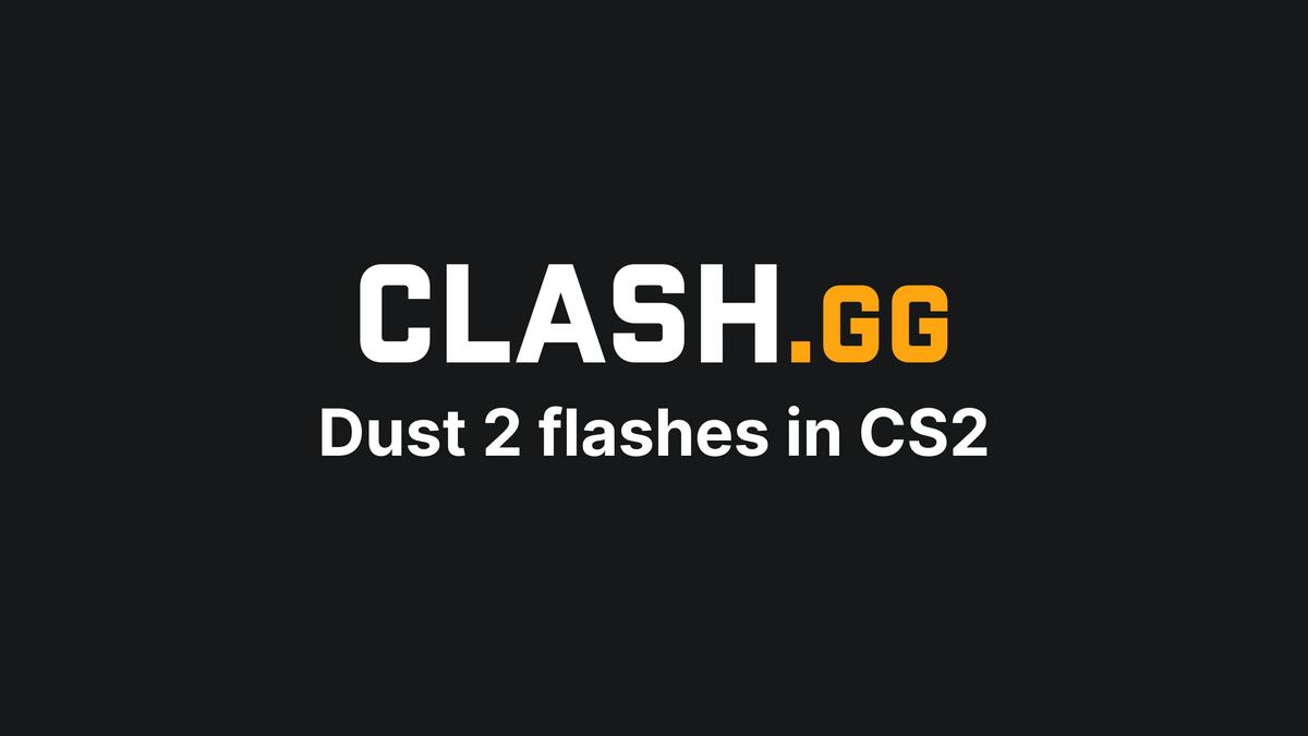 Dust 2 flashes in CS2 (CS:GO)